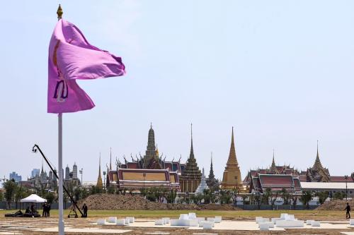 พิธีปักหมุดวางผังก่อสร้างพระเมรุมาศสมเด็จพระบรมราชชนนีพันปีหลวง